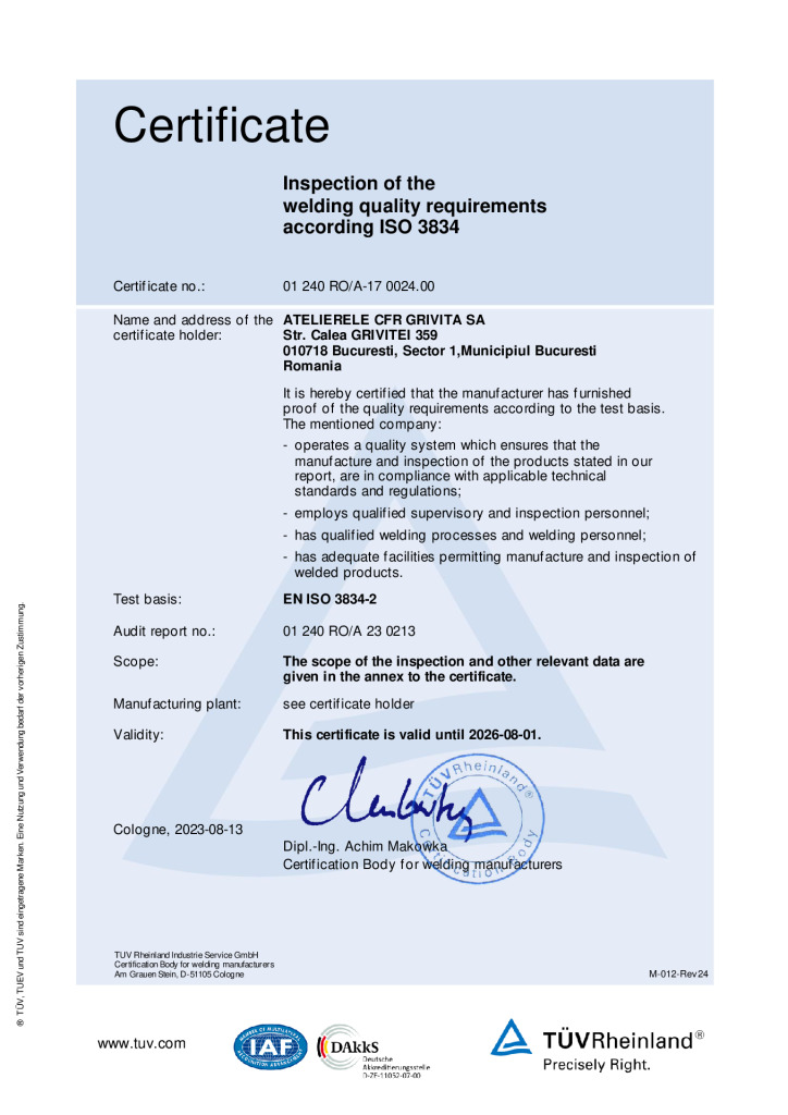 thumbnail of Certificat 3834 valabil 01-08-2026